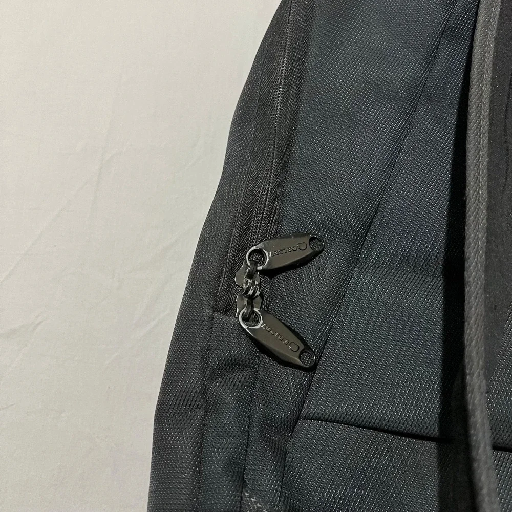 Delsey Black Lightweight Travel Carry On Reinforced Laptop Compartment Backpack